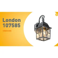 Romantische buiten wandlantaarn antiek zilver - London