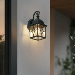 Romantische buiten wandlantaarn antiek groen - London