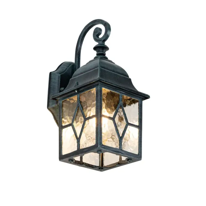 Romantische buiten wandlantaarn antiek groen - London