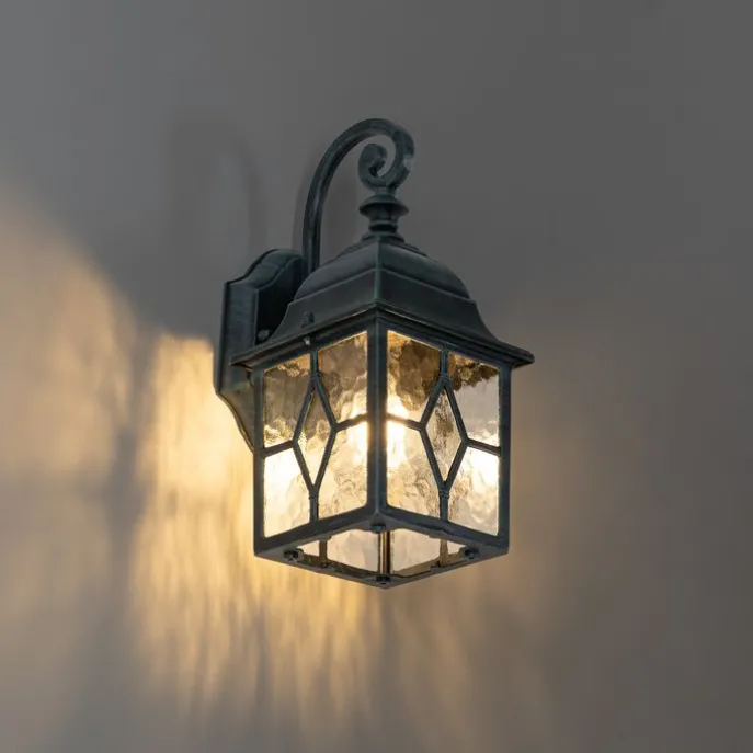 Romantische buiten wandlantaarn antiek groen - London