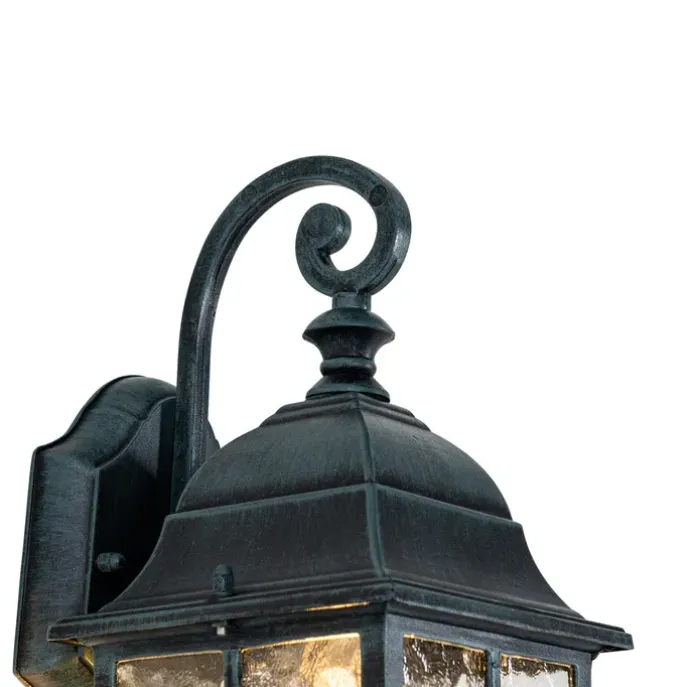 Romantische buiten wandlantaarn antiek groen - London