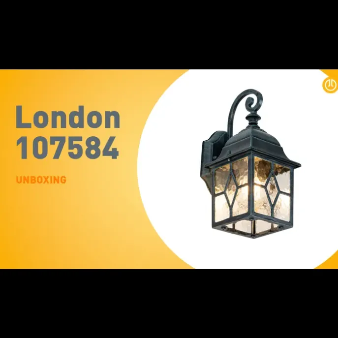 Romantische buiten wandlantaarn antiek groen - London