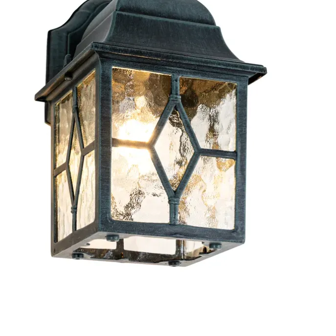 Romantische buiten wandlantaarn antiek groen - London