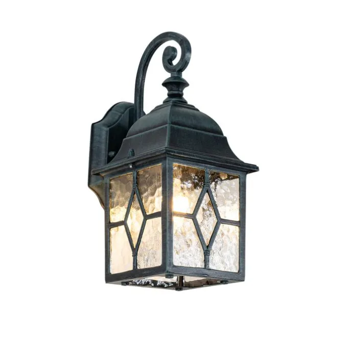 Romantische buiten wandlantaarn antiek groen - London