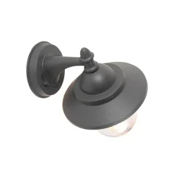 Romantische buitenwandlamp donker grijs - Oxford