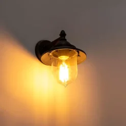 Romantische buitenwandlamp donker grijs - Oxford