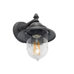 Romantische buitenwandlamp donker grijs - Oxford