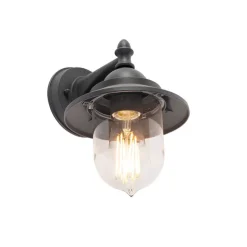 Romantische buitenwandlamp donker grijs - Oxford