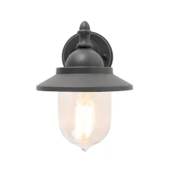 Romantische buitenwandlamp donker grijs - Oxford