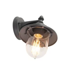 Romantische buitenwandlamp donker grijs - Oxford