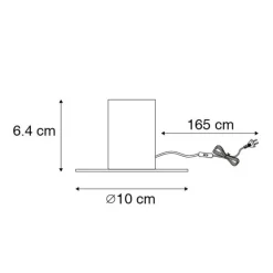 Romantische tafellamp koper - Facil