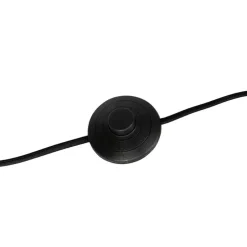 Romantische vloerlamp messing met roze kap 40 cm - Simplo