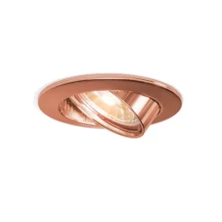 Ronde inbouwspot koper kantelbaar - Edu