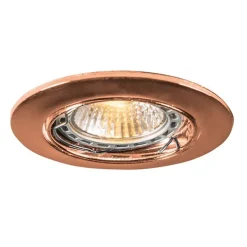 Ronde inbouwspot koper kantelbaar - Edu