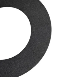 Ronde inbouwspot zwart kantelbaar met opvulring - Edu