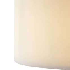 Scandinavische buiten vloerlamp beige met witte kap IP44 - Mississippi