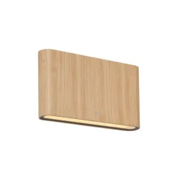 Scandinavische buiten wandlamp hout print 17,5cm incl. LED IP65 - Batt