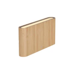 Scandinavische buiten wandlamp hout print 17,5cm incl. LED IP65 - Batt