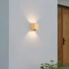 Scandinavische buiten wandlamp hout incl. LED IP54 - Edwin
