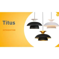 Scandinavische hanglamp beige met witte binnenkant - Titus