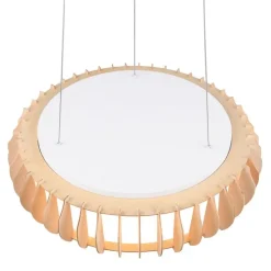 Scandinavische hanglamp beige incl. LED - Monte
