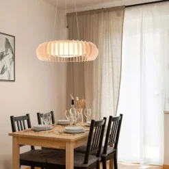 Scandinavische hanglamp beige incl. LED - Monte
