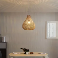 Scandinavische hanglamp bruin 45cm - Lina Natural