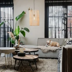 Scandinavische hanglamp bamboe - Natasja