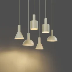 Scandinavische hanglamp creme 6-lichts - Biles