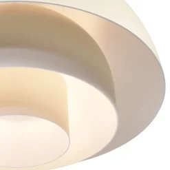 Scandinavische hanglamp creme met witte binnenkant - Loes