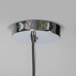 Scandinavische hanglamp chroom met helder glas - Ball 50