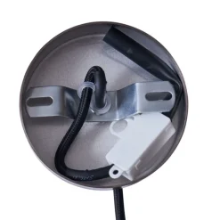 Scandinavische hanglamp donkerbrons met gouden binnenkant - Loes