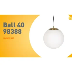 Scandinavische hanglamp opaal glas 40 cm - Ball 40