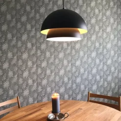 Scandinavische hanglamp zwart met goud 2-laags - Claudius