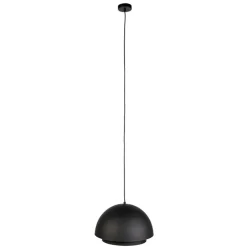 Scandinavische hanglamp zwart met goud 2-laags - Claudius