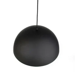 Scandinavische hanglamp zwart met goud 2-laags - Claudius