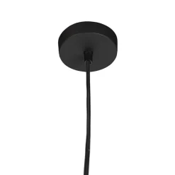 Scandinavische hanglamp zwart met wit 2-laags - Claudius