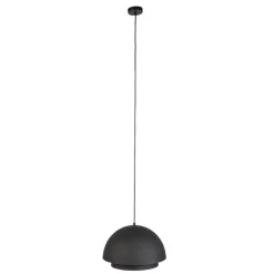 Scandinavische hanglamp zwart met wit 2-laags - Claudius