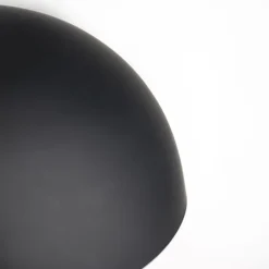 Scandinavische hanglamp zwart met wit 2-laags - Claudius