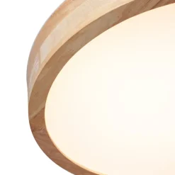 Scandinavische plafondlamp hout 40cm incl. LED dimbaar - Pecker
