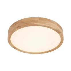 Scandinavische plafondlamp hout 40cm incl. LED dimbaar - Pecker