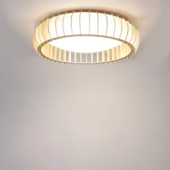 Scandinavische plafondlamp beige 60cm incl. LED - Monte