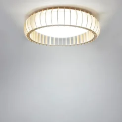 Scandinavische plafondlamp beige 60cm incl. LED - Monte