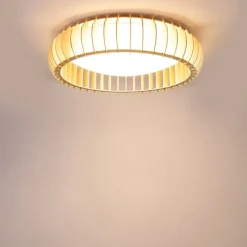 Scandinavische plafondlamp beige 60cm incl. LED - Monte