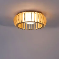 Scandinavische plafondlamp beige 40cm incl. LED - Monte