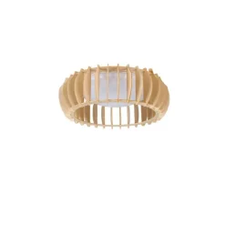 Scandinavische plafondlamp beige 40cm incl. LED - Monte