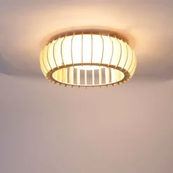 Scandinavische plafondlamp beige 40cm incl. LED - Monte