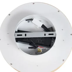 Scandinavische plafondlamp hout 30cm incl. LED dimbaar - Pecker