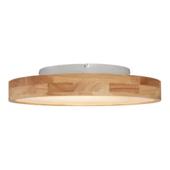 Scandinavische plafondlamp hout 50cm incl. LED dimbaar - Pecker