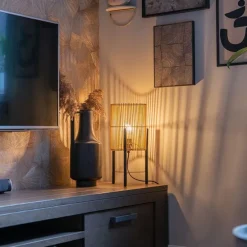 Scandinavische tafellamp bamboe - Natasja